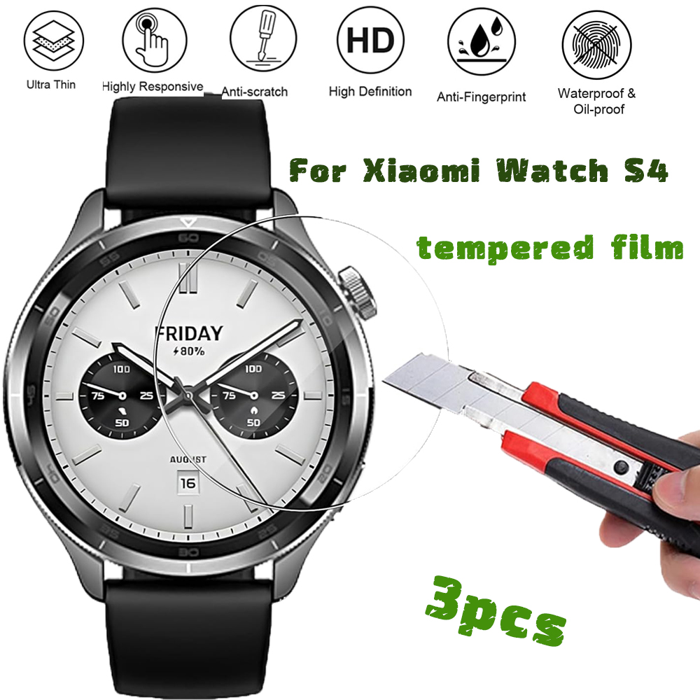 Xiaomi Smartwatch Accessories - 3 قطعة الزجاج المقسى Smartwatch حامي