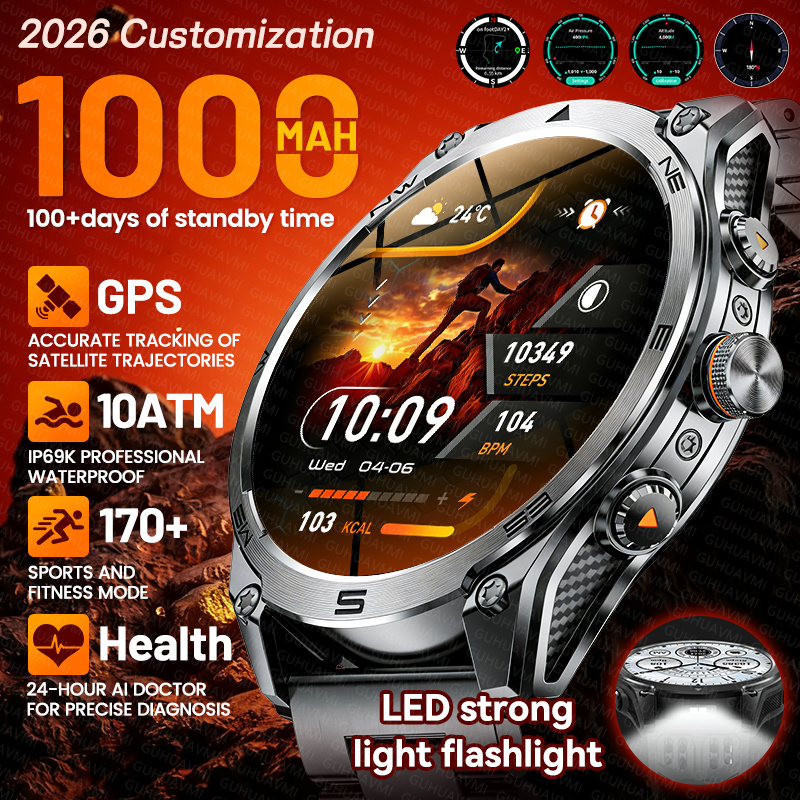 Smartwatch Custom - ساعة ذكية رياضية جديدة للرجال لعام