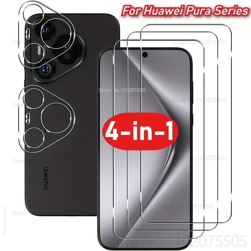 Huawei Pura 70 - [4-in-1] 2 قطعة تغطية كاملة من