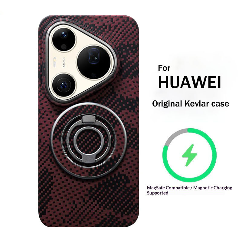Huawei Pura 70 - غطاء هاتف من ألياف الكيفلار الأراميدية