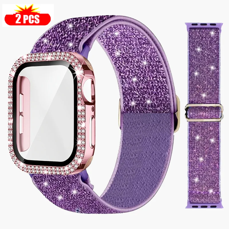 Smartwatch Band Accessories - الفرقة + حافظة لساعة أبل 45
