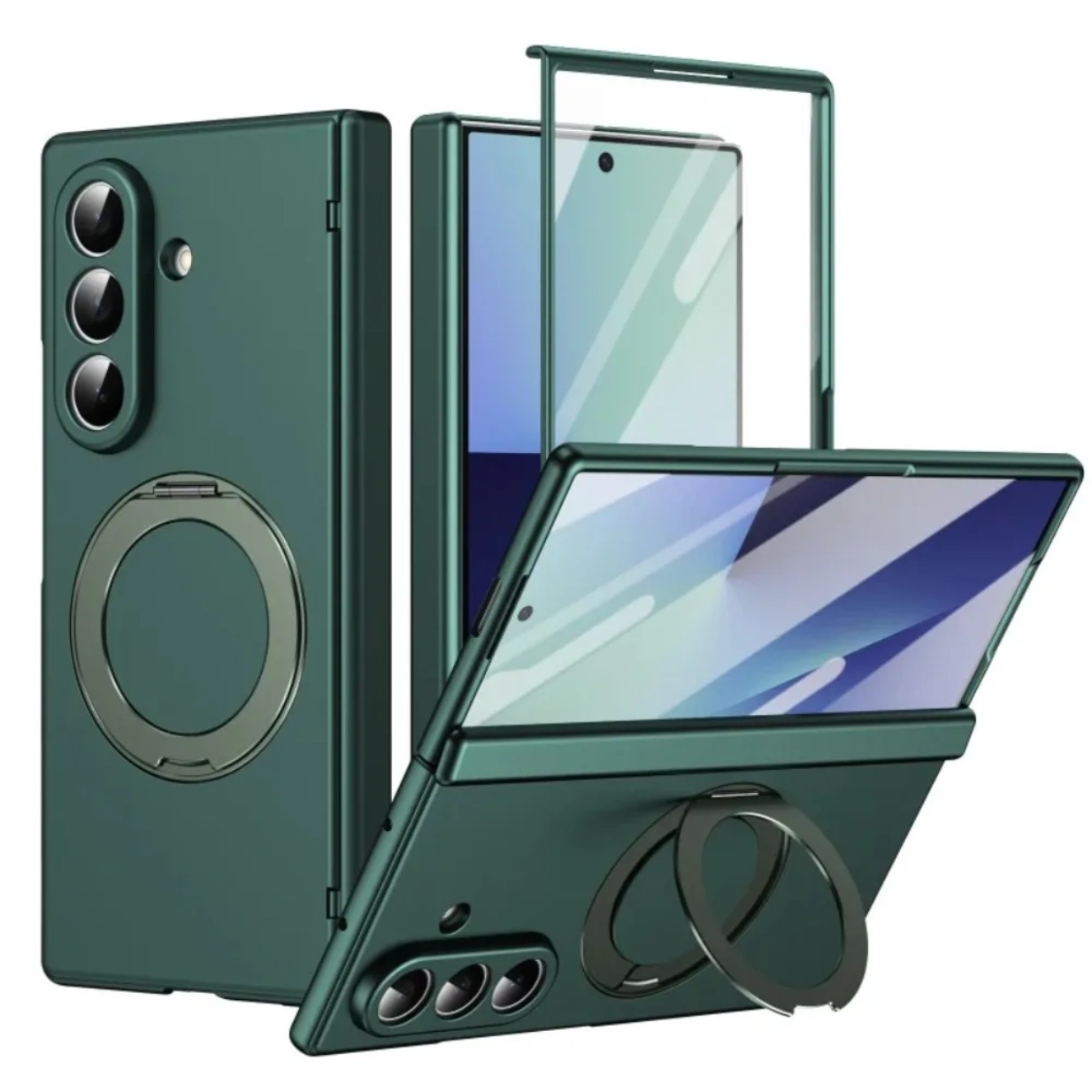 Magnetic Charging Stand - 360 ° حافظة هاتف مع حماية