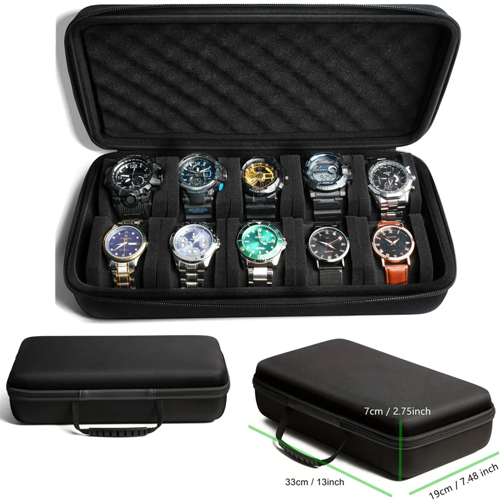 Smartwatch Id - 10 فتحات صندوق ساعة منظم محمول