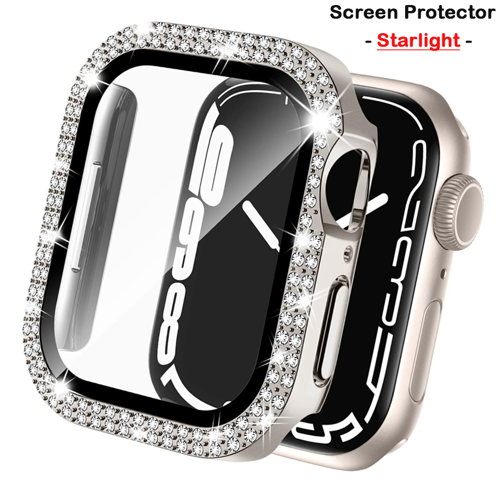 Smartwatch Band Accessories - غطاء الماس لساعة أبل 45 مللي