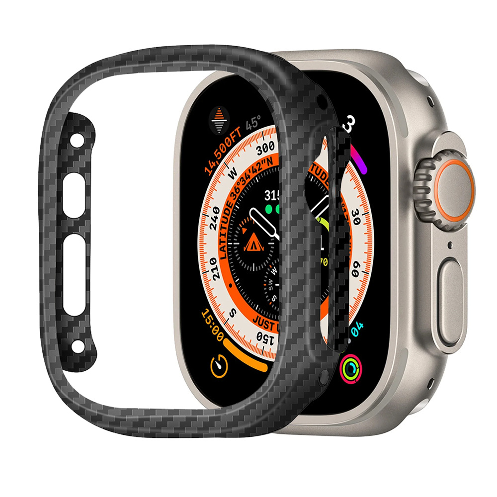 Smartwatch Case - كيفلر ألياف الكربون رقيقة الحال بالنسبة