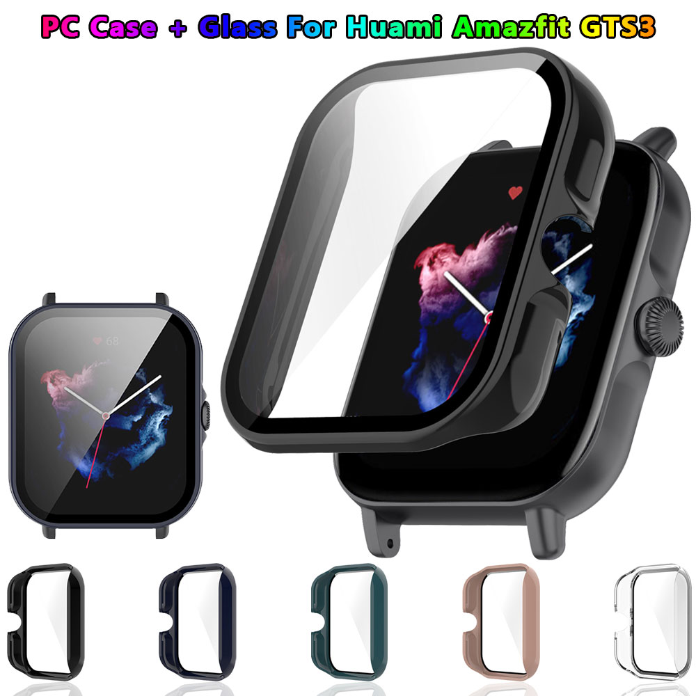 Amazfit Smartwatch Accessories - حافظة + زجاج مقسى لهاتف Amazfit