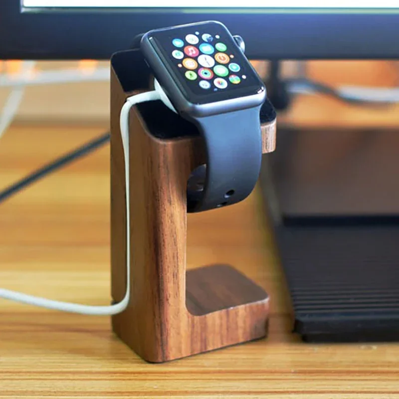 حامل شاحن ساعة أبل الخشبي، حام - مراجعة Smartwatch Watch Accessories وسعره