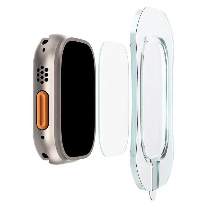 قطعتان من واقي الشاشة الزجاجي  - مراجعة Smartwatch Case وسعره