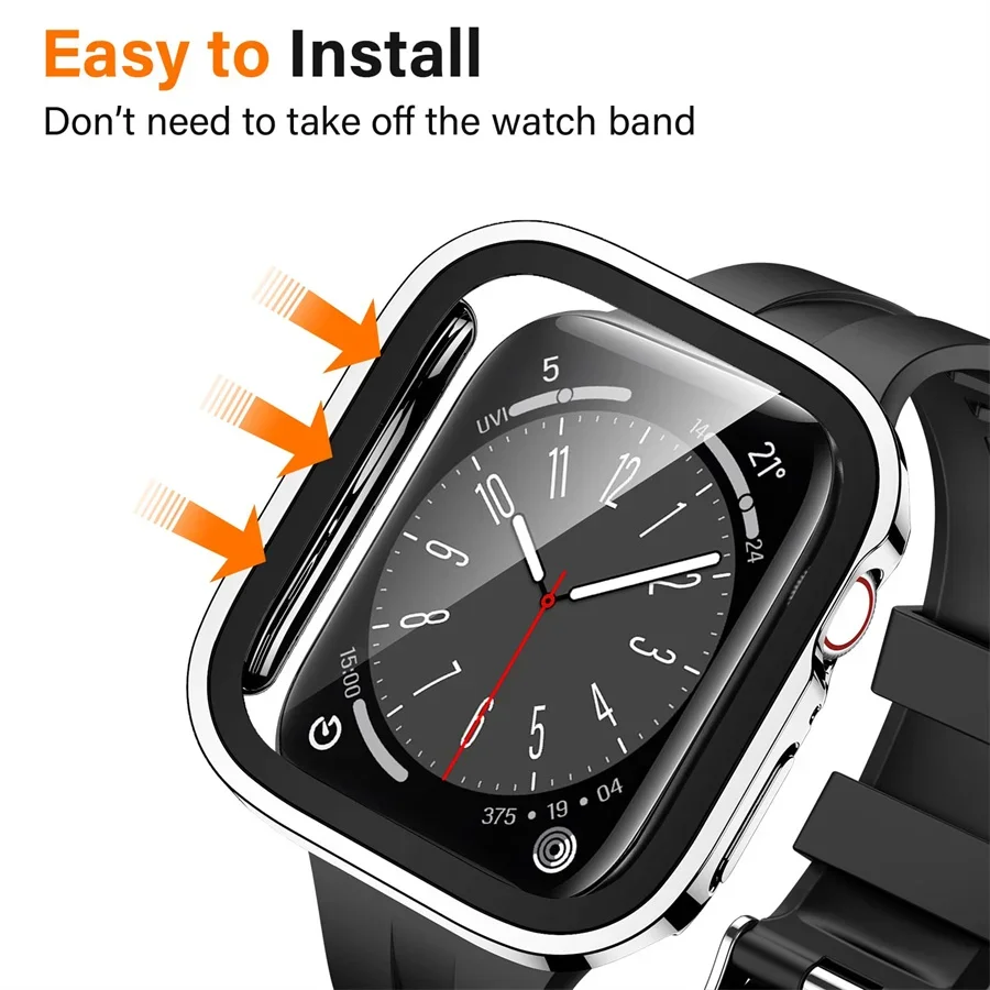 زجاج + غطاء لساعة أبل سلسلة 9  - مراجعة Smartwatch Icon وسعره