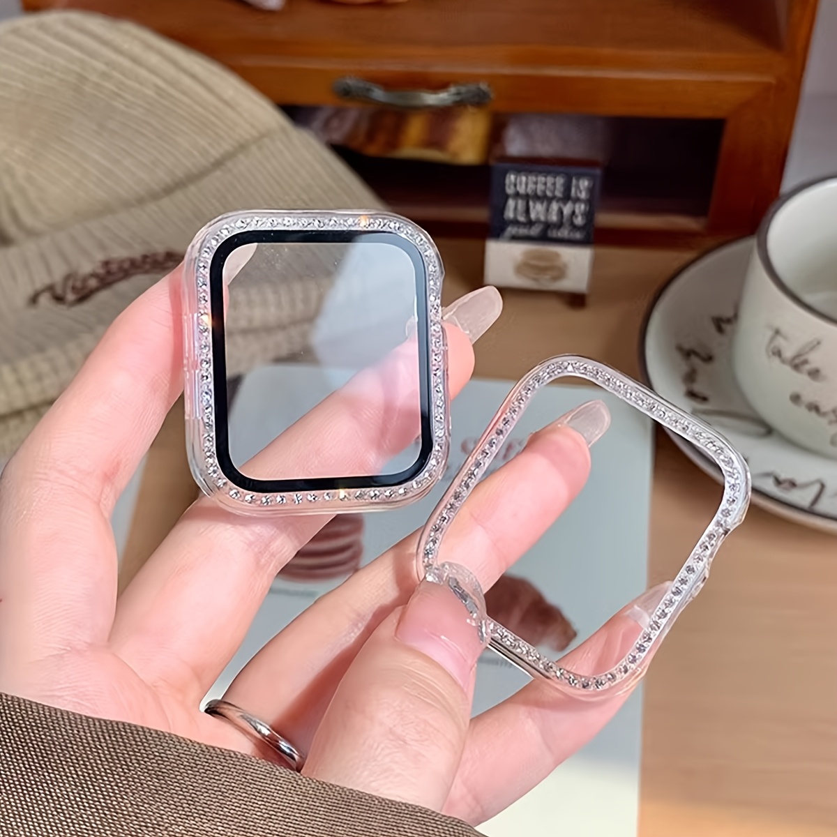 حافظة زجاجية + ماسية لسلسلة سا - مراجعة Smartwatch Band Accessories وسعره