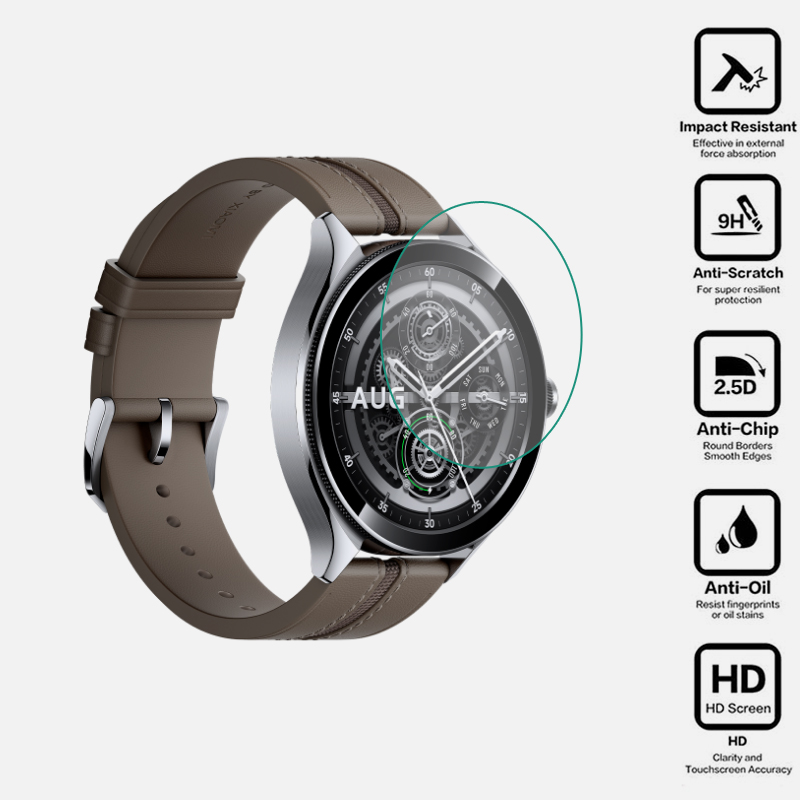 Smartwatch الصلب الزجاج المقسى - مراجعة Xiaomi Smartwatch Accessories وسعره