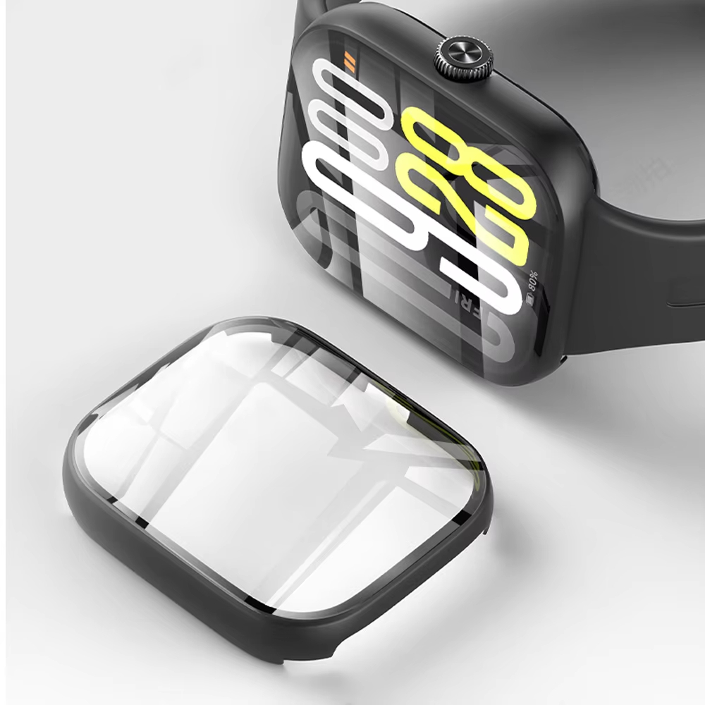 زجاج مقسى + غطاء حماية لساعة ش - مراجعة Xiaomi Smartwatch Accessories وسعره