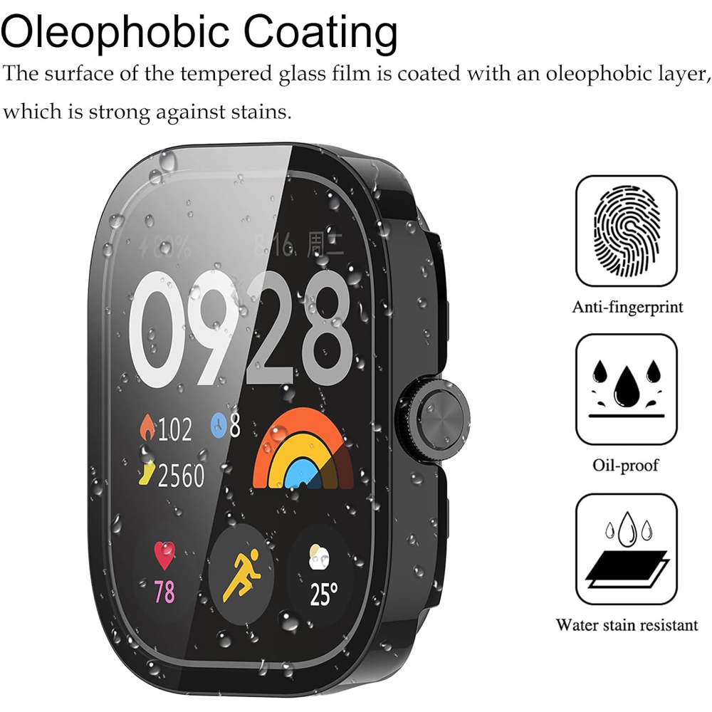 زجاج مقسى + غطاء حماية لساعة ش - مراجعة Xiaomi Smartwatch Accessories وسعره