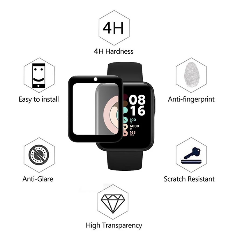 2 قطعة الزجاج المقسى لساعة Red - مراجعة Xiaomi Smartwatch Accessories وسعره