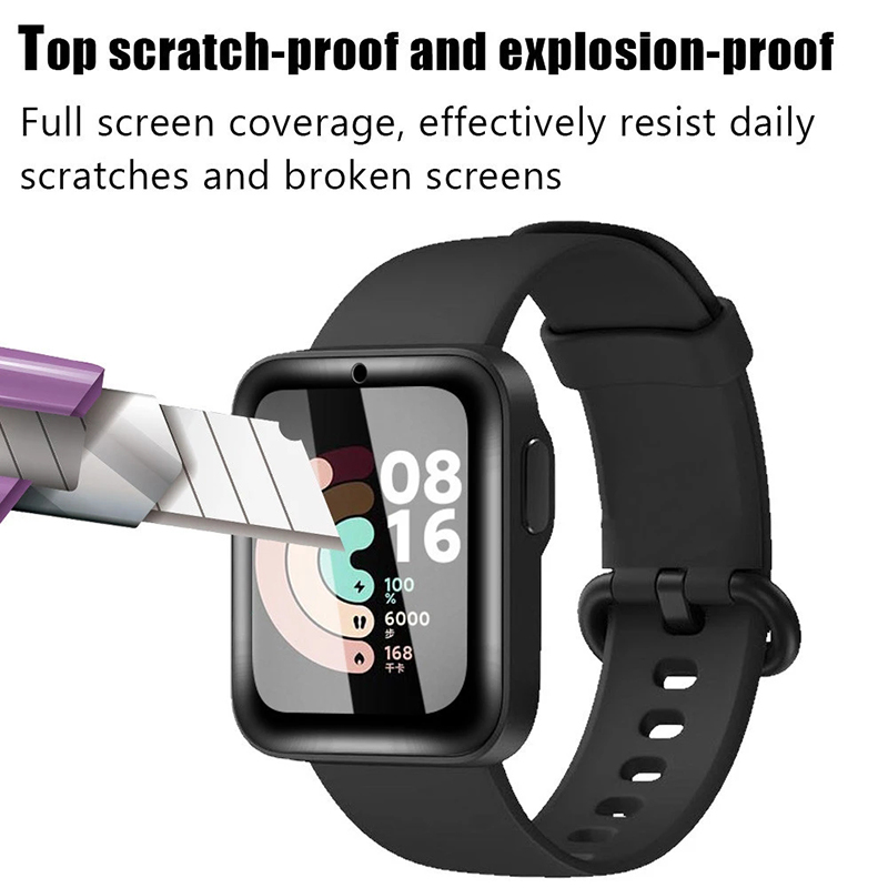 2 قطعة الزجاج المقسى لساعة Red - مراجعة Xiaomi Smartwatch Accessories وسعره