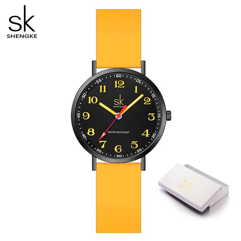 SHENGKE-ساعات سيليكون حزام للن - مراجعة Sport Loop Strap وسعره