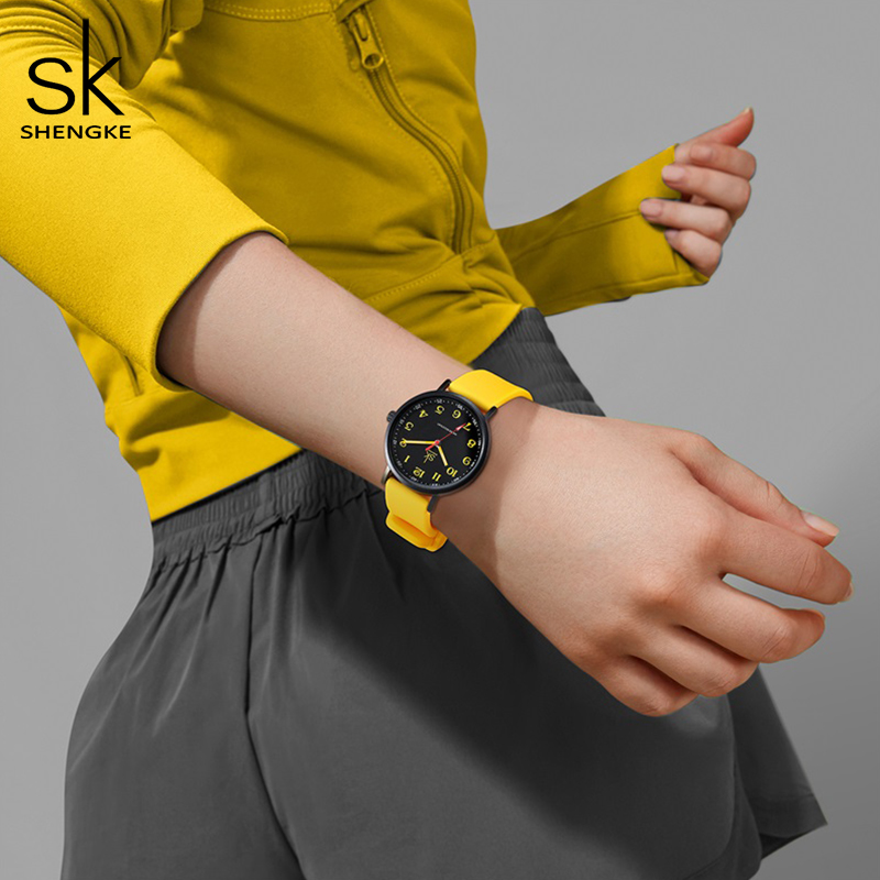SHENGKE-ساعات سيليكون حزام للن - مراجعة Sport Loop Strap وسعره