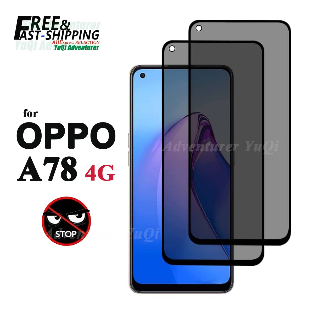 واقي شاشة مضاد للتجسس لـ OPPO  - مراجعة Oppo A78 وسعره