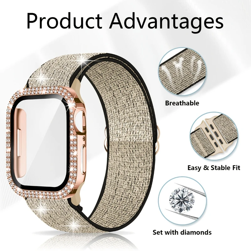الفرقة + حافظة لساعة أبل 45 مل - مراجعة Smartwatch Band Accessories وسعره