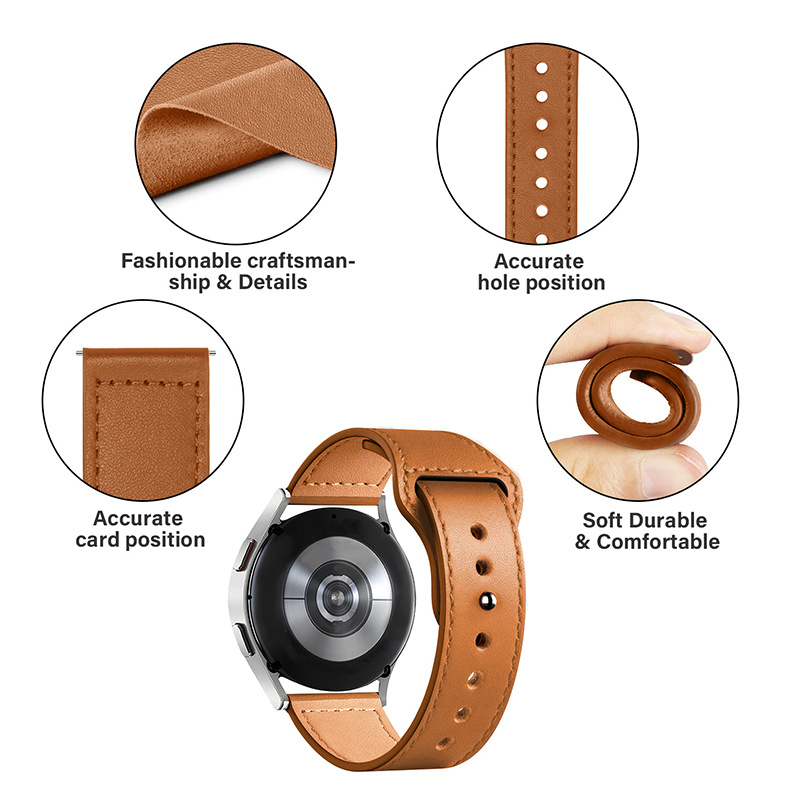 حزام ساعة جلدي لساعة سامسونج ج - مراجعة Smartwatch Id وسعره