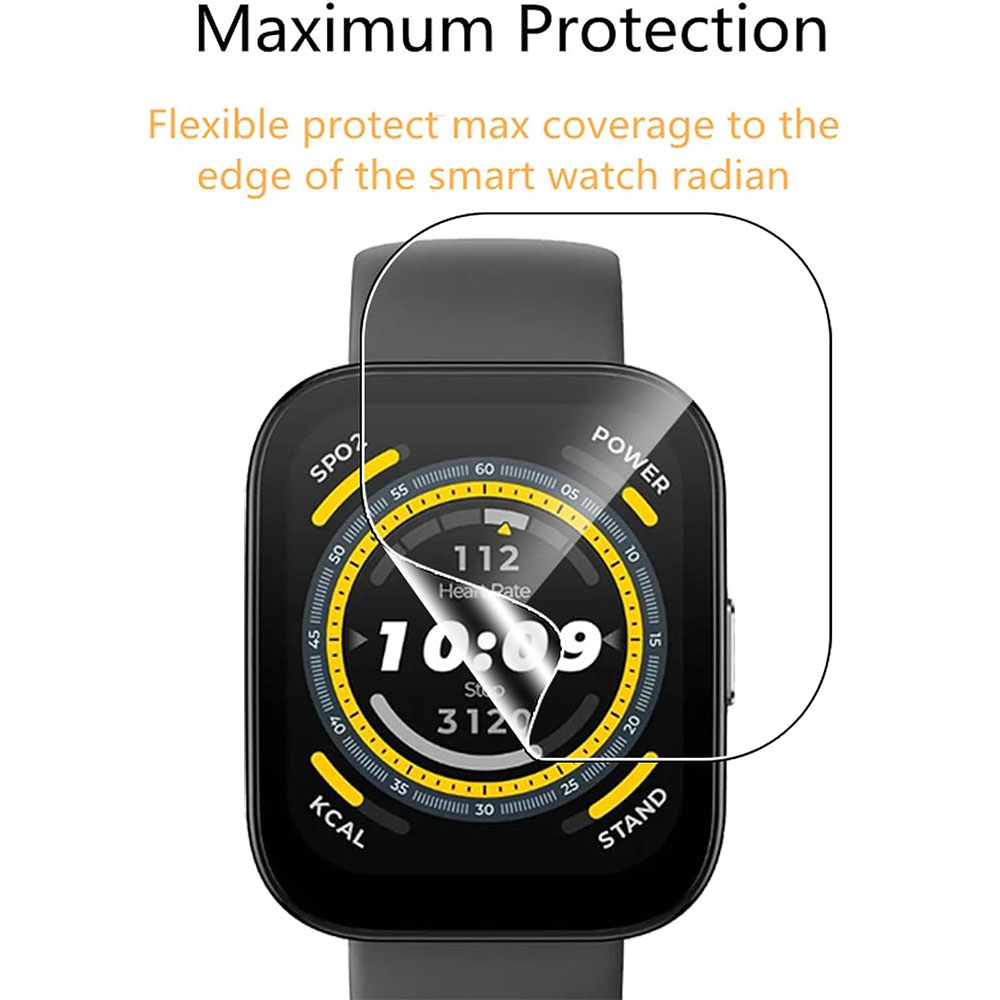 3 قطعة واضح HD واقي للشاشة الس - مراجعة Amazfit Smartwatch Accessories وسعره