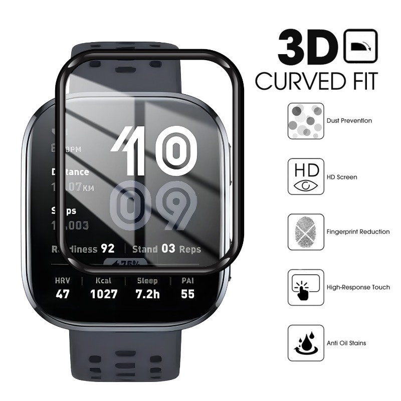 1-5 قطعة HD حامي الشاشة ل Huam - مراجعة Amazfit Smartwatch Accessories وسعره