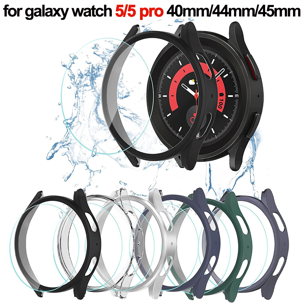 غطاء + الزجاج المقسى لسامسونج  - مراجعة Accessories For Galaxy Watch 5 وسعره