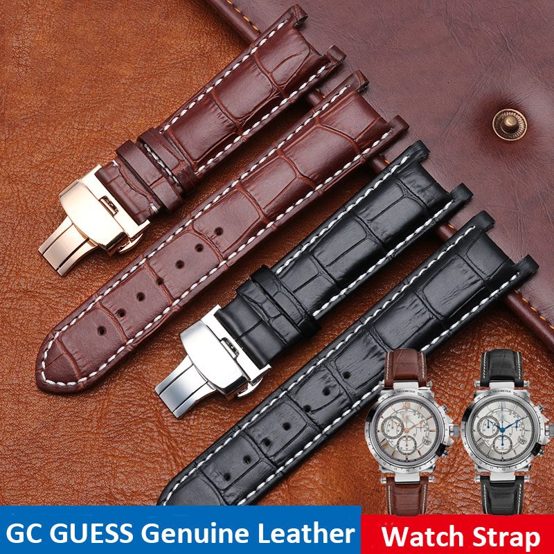 محززة حزام ساعة جلدية 20*11 مل - مراجعة Smartwatch Guess وسعره