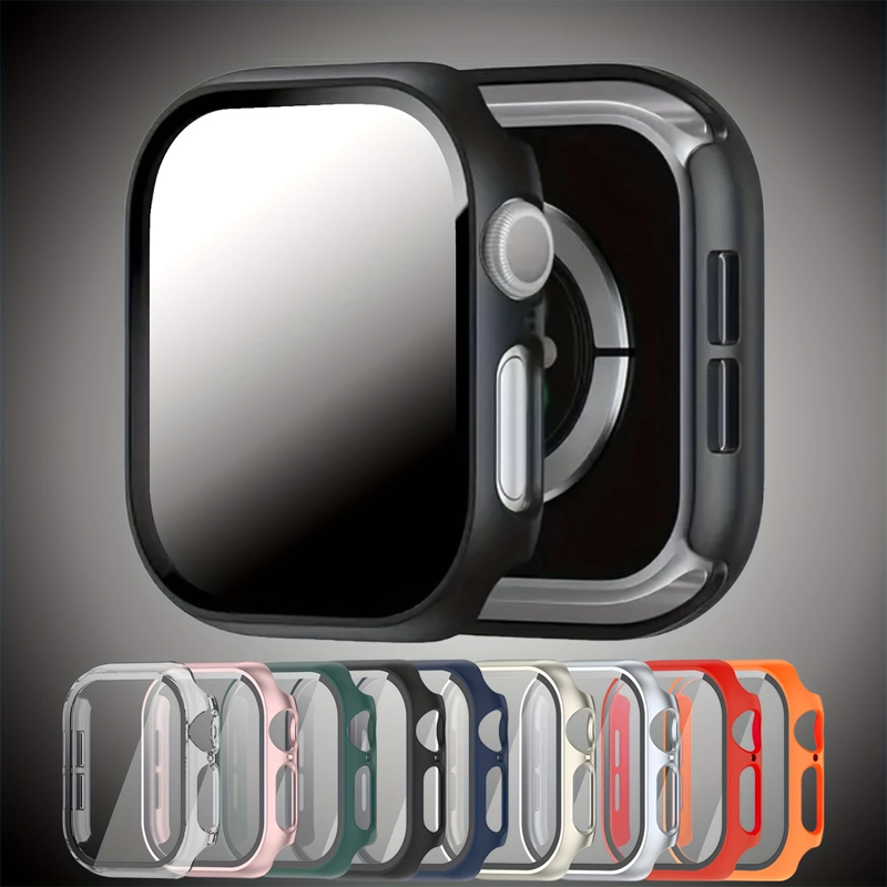 زجاج + حافظة لساعة أبل 45 مللي - مراجعة Smartwatch Band Accessories وسعره