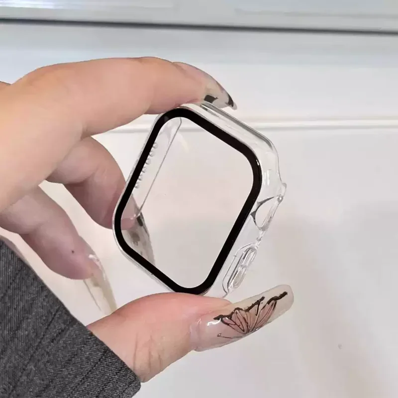 زجاج + حافظة لساعة أبل 45 مللي - مراجعة Smartwatch Band Accessories وسعره