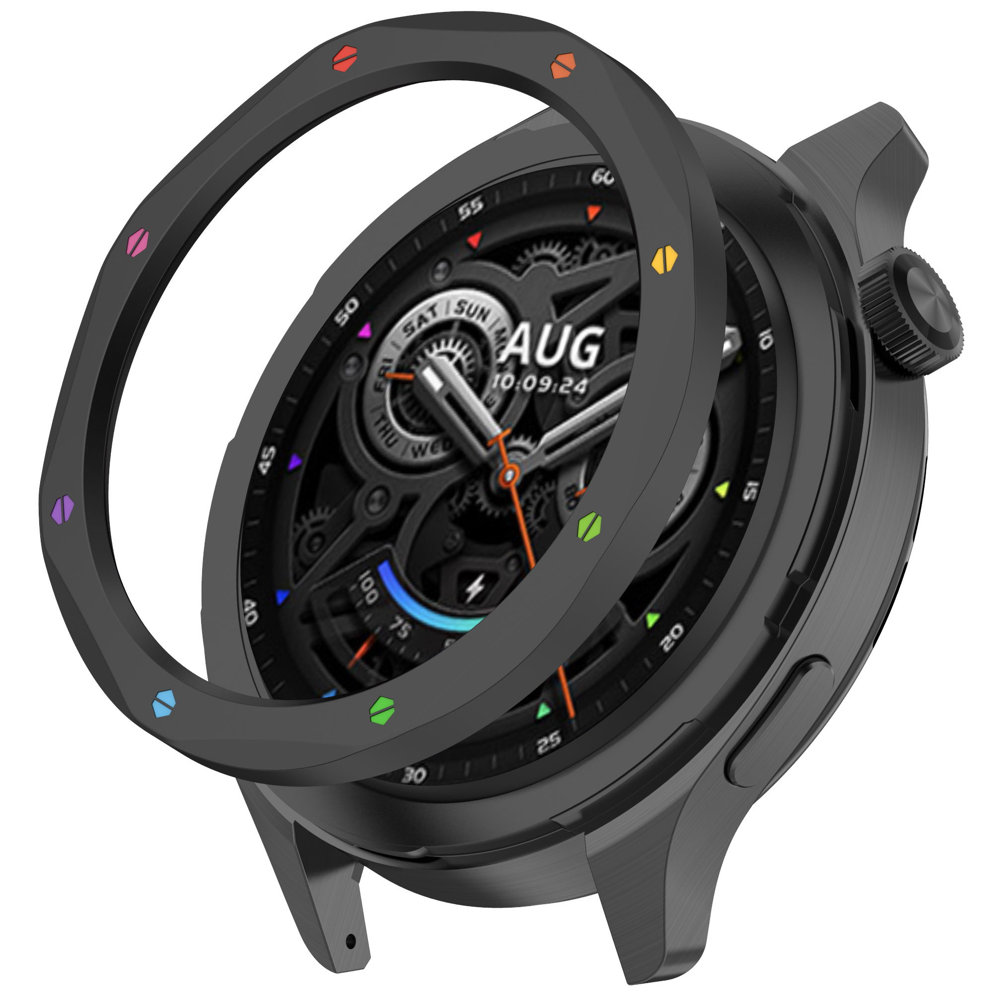 حافظة حلقية معدنية لساعة Xiaom - مراجعة Xiaomi Smartwatch S3 Accessories وسعره