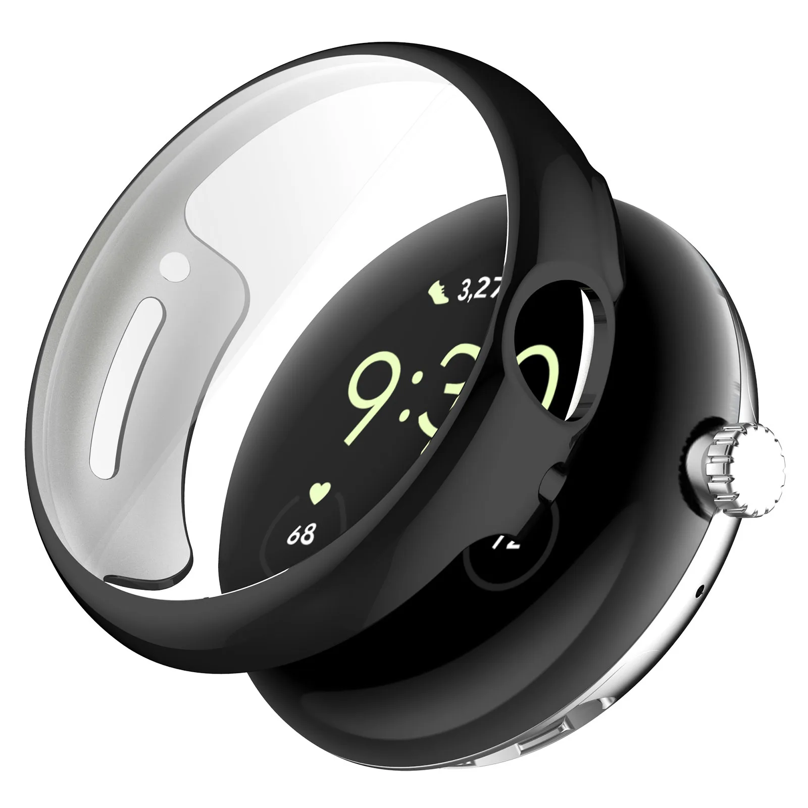 حافظة فئة مطلية لساعة جوجل بيك - مراجعة Smartwatch Icon وسعره