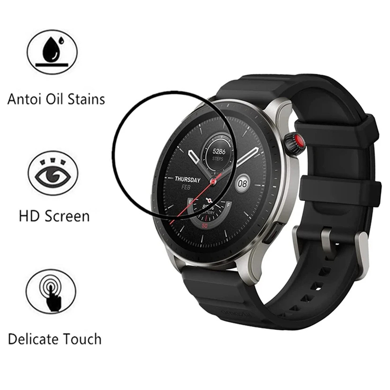 غشاء منحني عالي الدقة مضاد للخ - مراجعة Amazfit Smartwatch Accessories وسعره