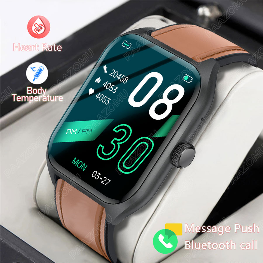 ساعة ذكية للرجال والنساء بشاشة - مراجعة Smartwatch Custom وسعره