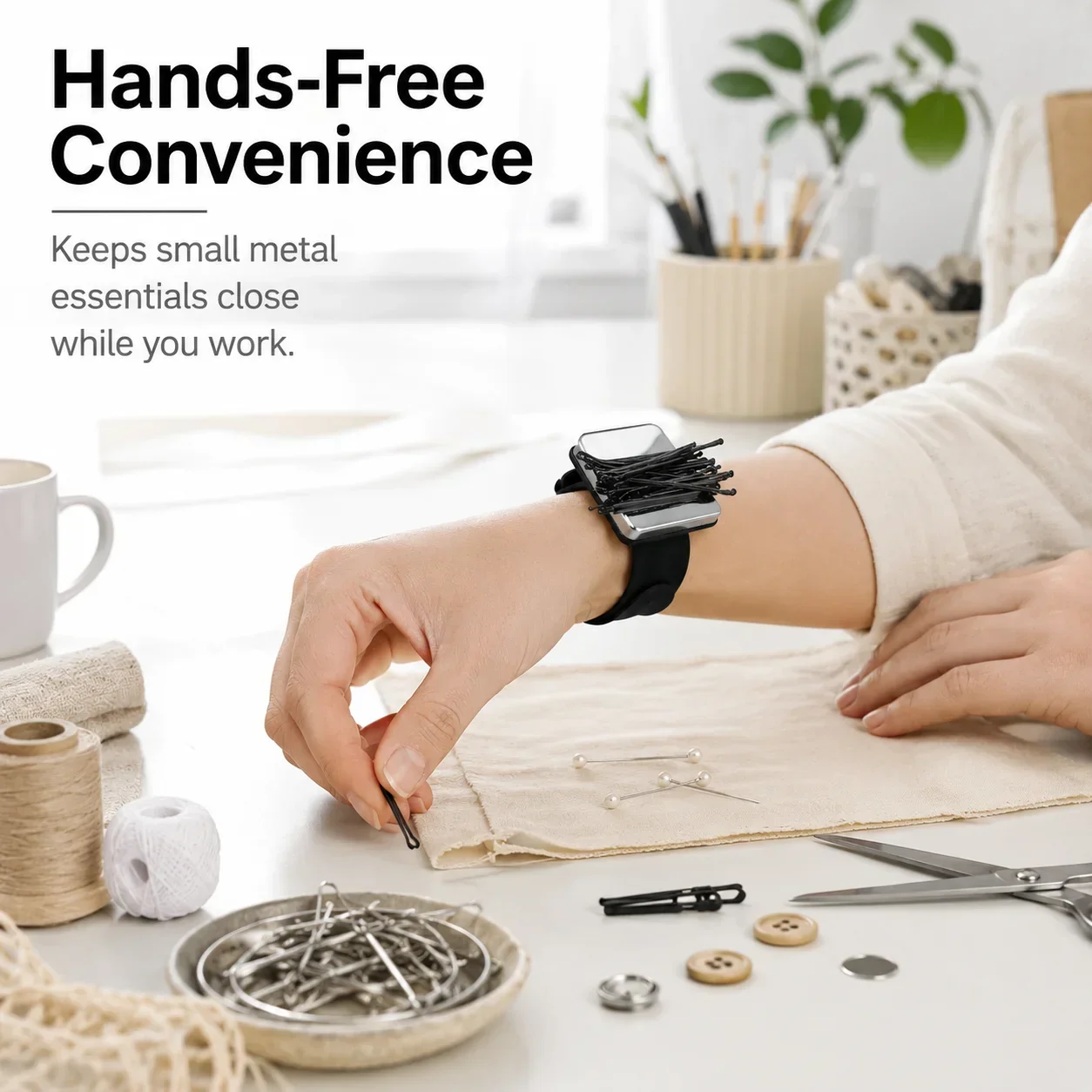 سوار ساعة مغناطيسي، حزام معصم  - مراجعة Smartwatch Straps & Accessories وسعره