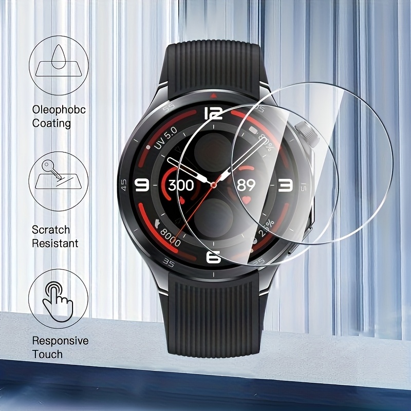 3 قطعة 9H الزجاج المقسى حامي ا - مراجعة Smartwatch Icon وسعره