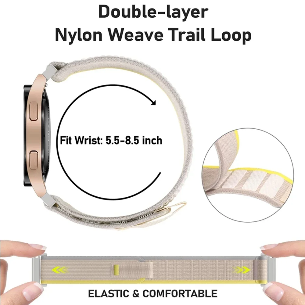 22 مللي متر نايلون رياضي سهل ا - مراجعة Xiaomi Smartwatch S3 Accessories وسعره