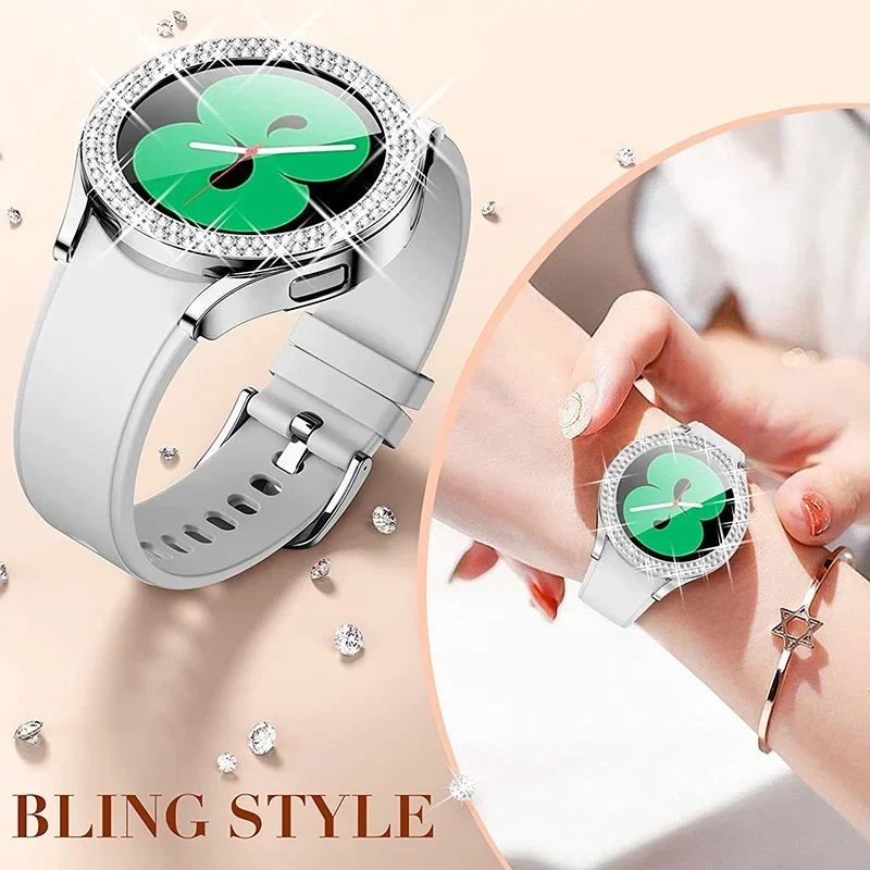 غطاء حماية شفاف مرصع بالألماس  - مراجعة Accessories For Galaxy Watch 5 وسعره