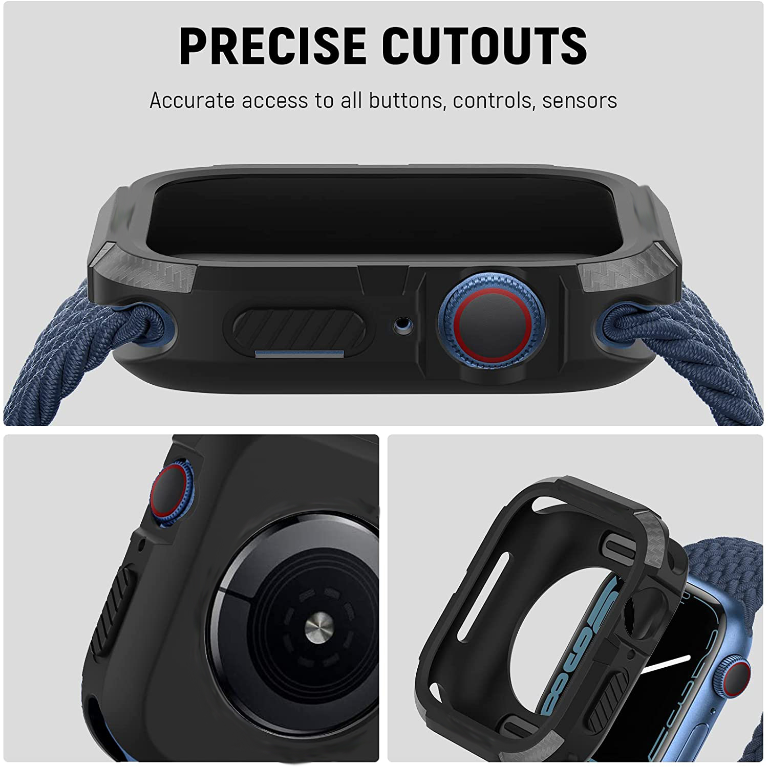 غطاء متين لساعة أبل 44 مللي مت - مراجعة Smartwatch Band Accessories وسعره